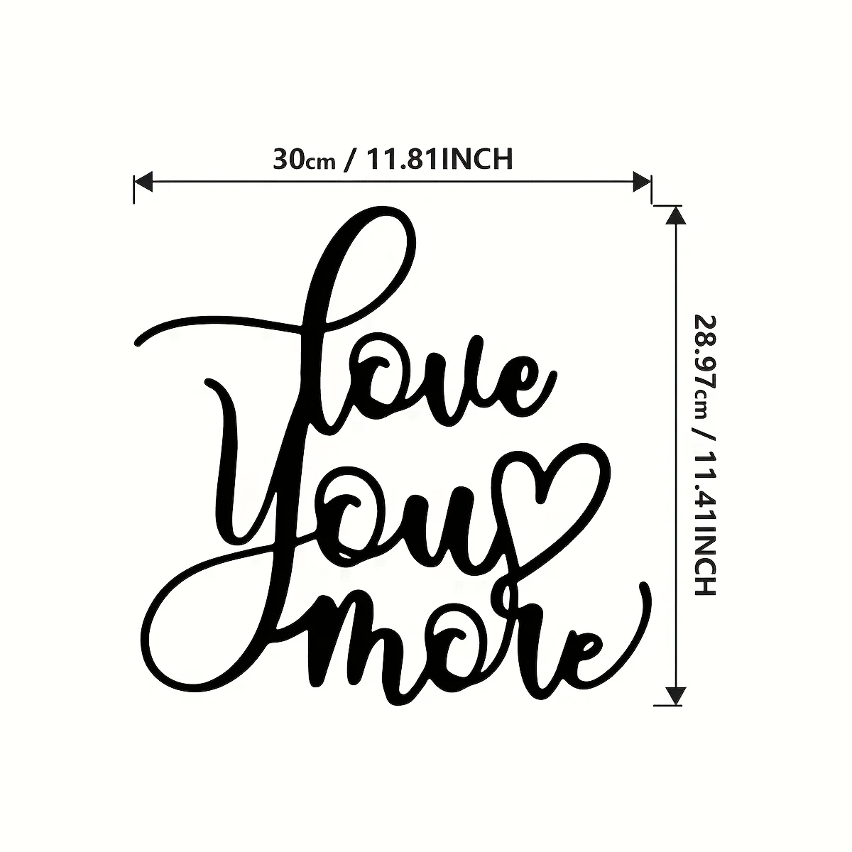 1pc Metal Wall Art,Script Lettering Sign for Indoor & Outdoor Decor, Farmhouse Style,Perfect for Valentine'S Day 
