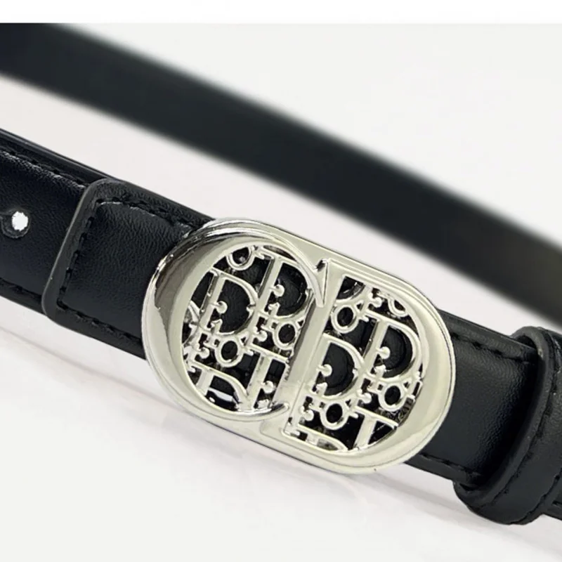 Fashionable Light Luxury High-end man Belt Metal Retro Letter Simple Design Trendy and Versatile Business Belt