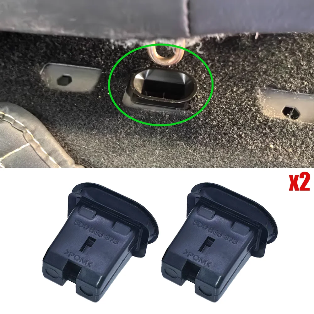 自動シートグロメットブラケット取り付けクリップ、vwパサートb8、ゴルフ6、gti、アウディa8、a4、a6、s4、rs4、rs6、8d0886373用ファスナー、新品、2個