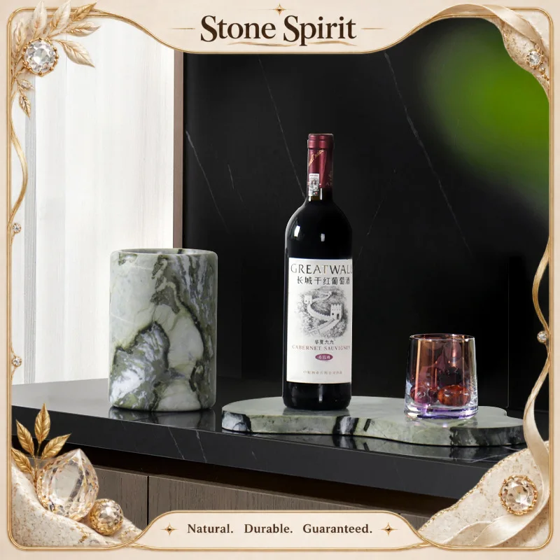 【Natural】Natural Marble Wine Chiller Bucket Elegant Wine Bottle Chiller Champagne Cooler Luxury Champagne Bottle Chiller