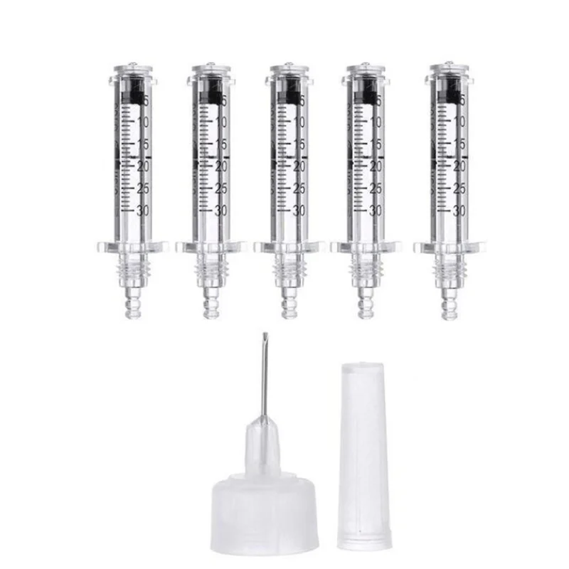 10/20/50Pcs  0.3/0.5ml Disposable Sterile Ampoule Moisture Head Hyaluronic Pressurized Pen High Pressure Syringe Beauty