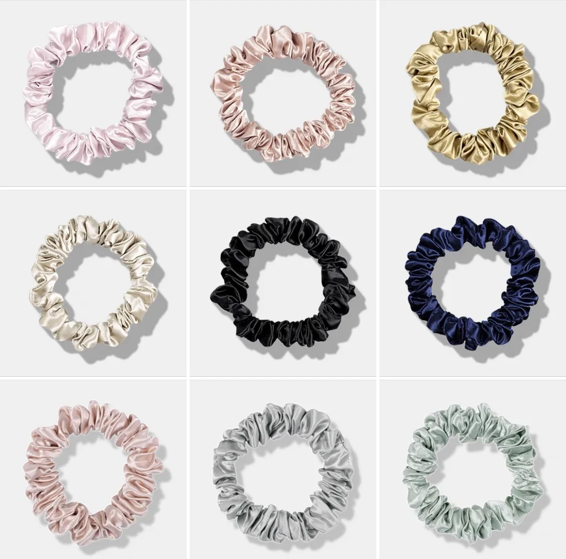 100 Echte Zijde 22 Momme Effen Zijde Vrouwen Scrunchies 1 Cm Smooth Skinny Haarbanden Mode Elastische Haar Accessoires Meisjes Haar tie