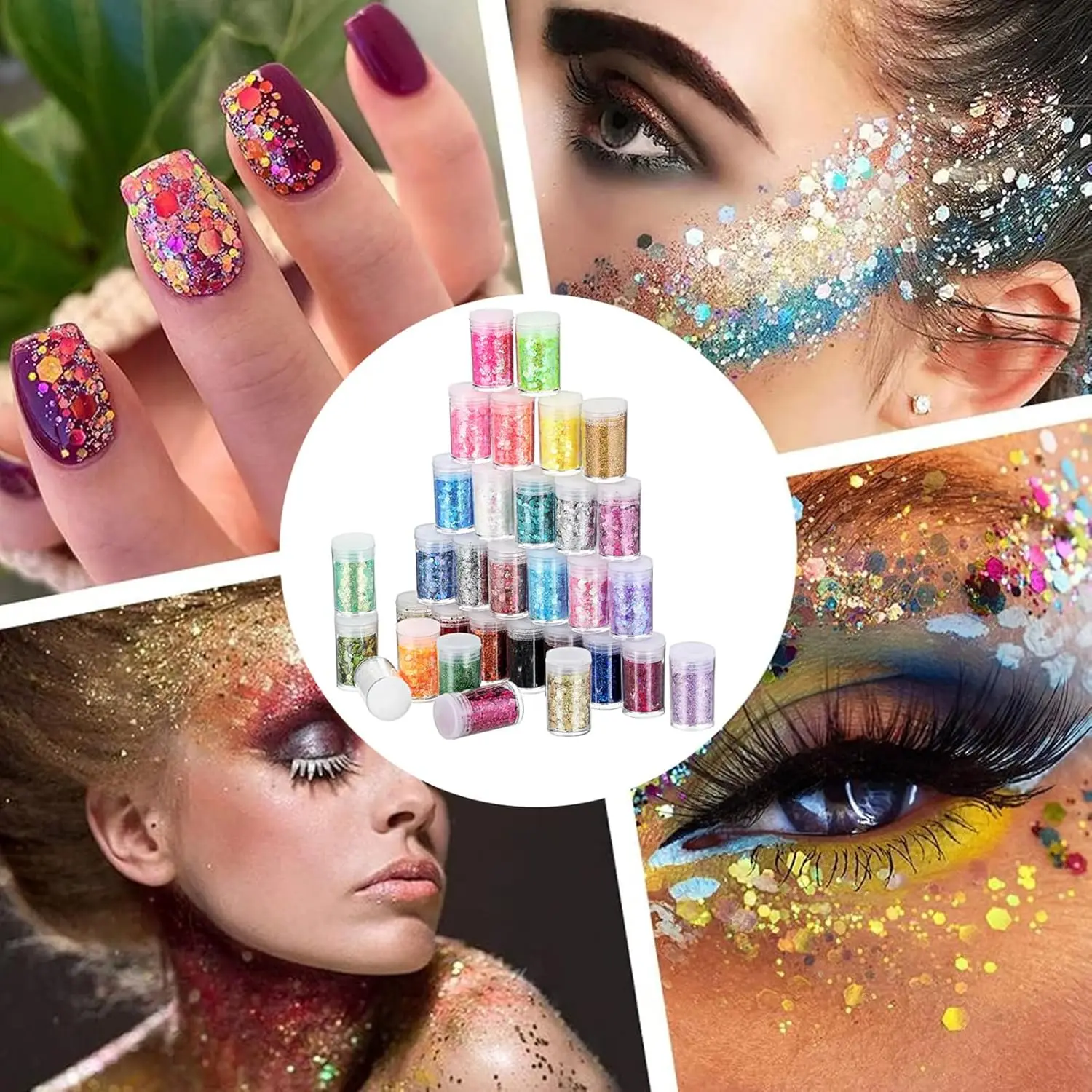 جليتر مكتنز ثلاثي الأبعاد، 32 لونًا لامعًا لمهرجان الحرف اليدوية، مسحوق ترتر، فنون الأظافر، راتنجات الايبوكسي، ترتر، رقائق البريق #6