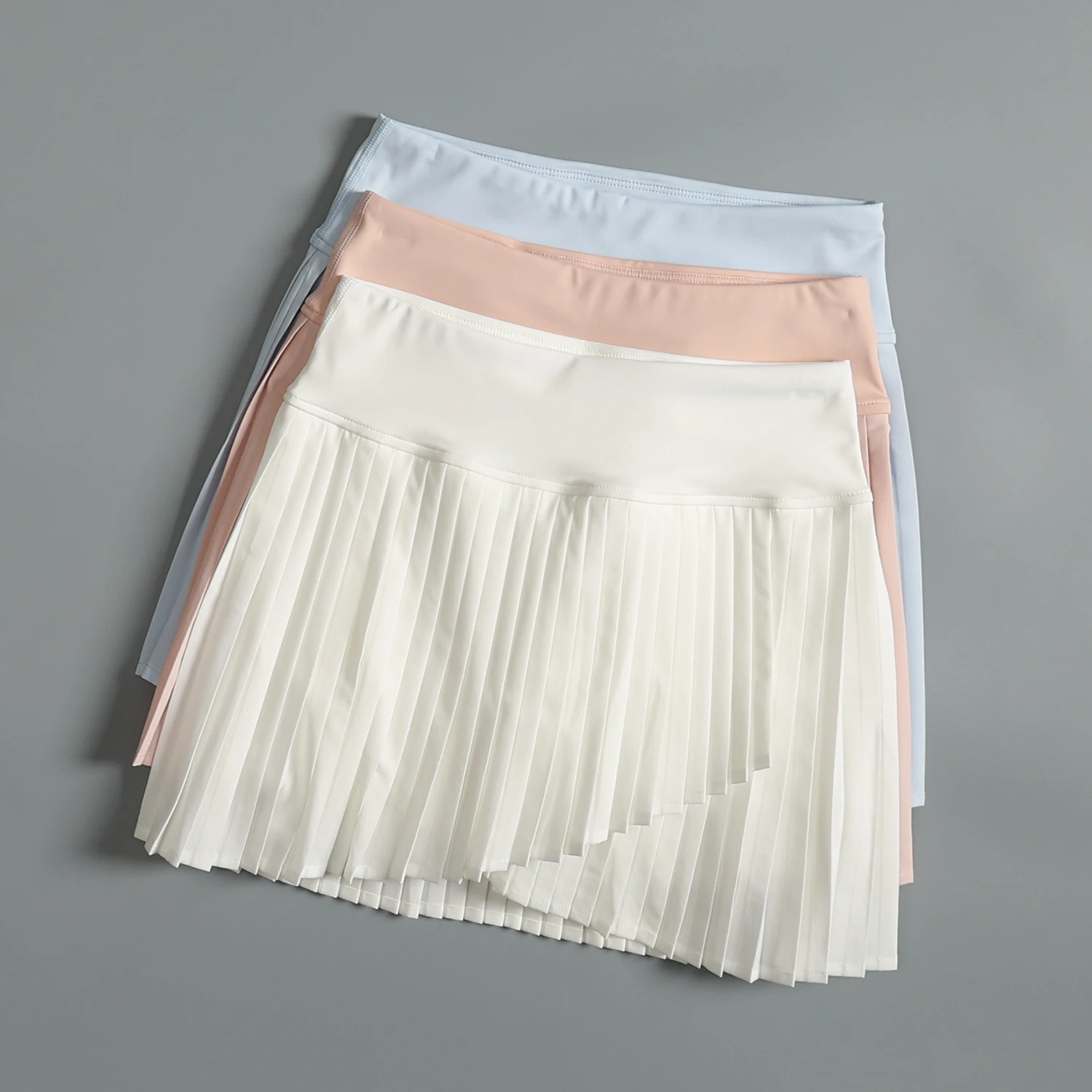 

Women's Sporty Skirt Summer Anti-Light Running Training Quick Dry Half-length Yoga Fitness Pleated Skirt High Waist