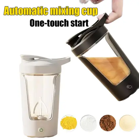 450ml Electric Automatic Mixing Cup Portable Whey Protein Shaker Bottle Battery Powered Fully Automatic Stirring Cup For Home