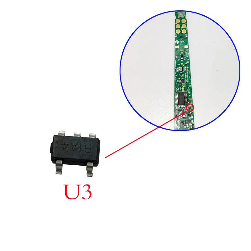 1pcs Motherboards U3 Lithium Battery Charging Chip For Philips Sonicare HX9340 HX9350 HX9360 HX939B Electric Toothbrush Parts