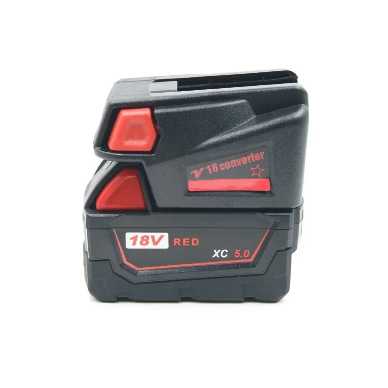 Für Milwaukee 18V Li-Ion Akku zu Milwaukee V18 18V Ni-Cd Akku Konverter M18V18 Akku-Adapter Konverter mit USB-Anschluss – Detail 11