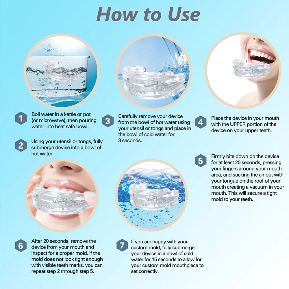 Mouthguar Anti-Snoring Bruxism Mouth Guard Improve Sleeping Aid Apnea Guard Teeth Snoring Mouth Night Device Stop Snore Care