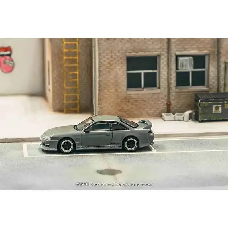 مجموعة نماذج سيارة TW VERTEX Silvia S14 1:64 باللون الرمادي من مجموعة ألعاب Tarmac Works #4