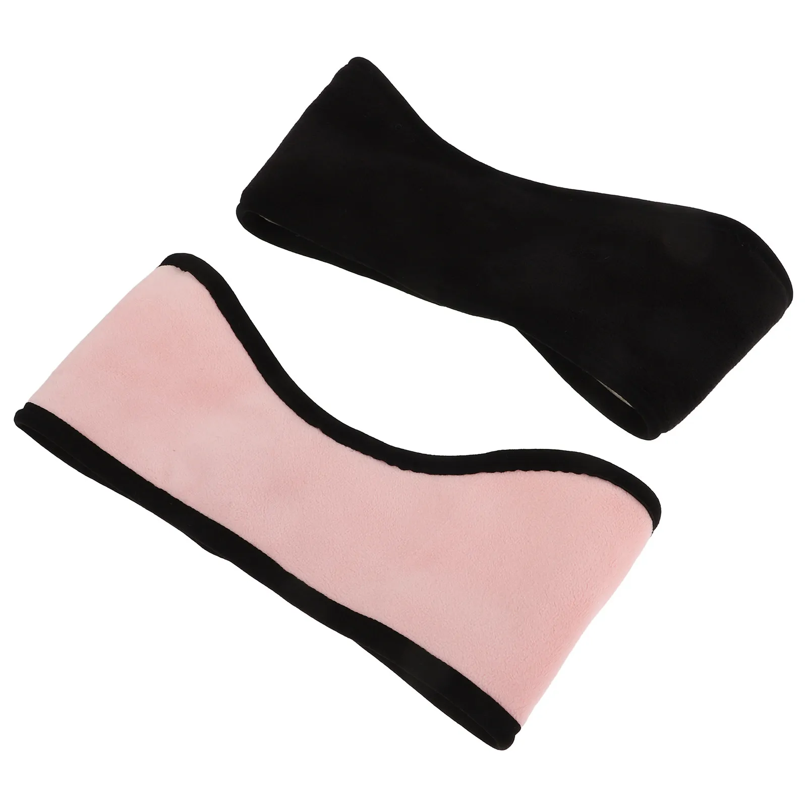 

2Pcs Noise Protection Earmuffs Sleep Mask Adjustable Noise Cancelling for Travel Home Use Black Soft Comfortable Sleeping Ear
