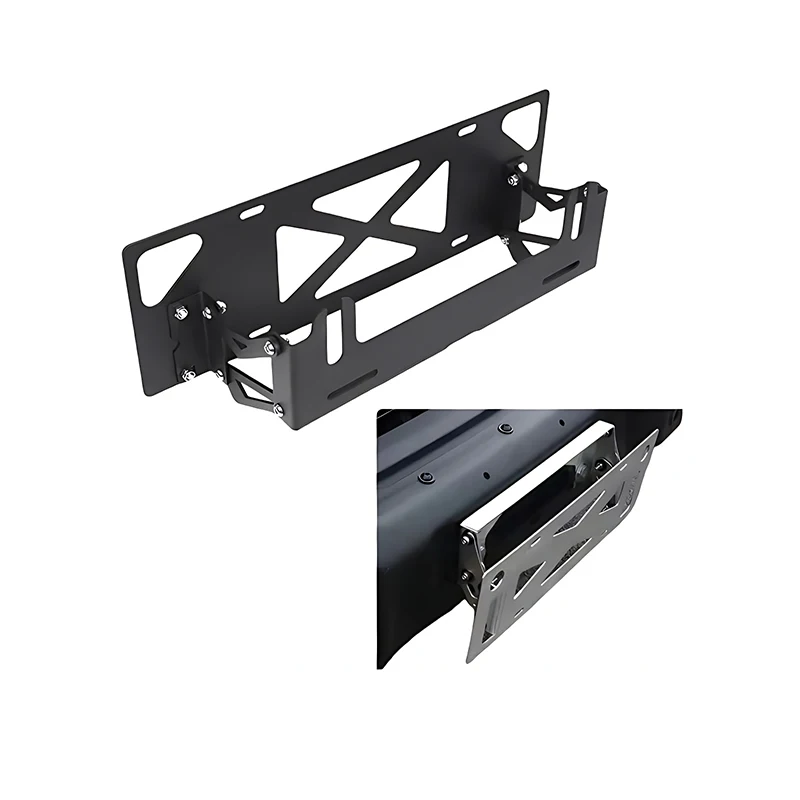 

Folding License Plate Holder Car License Plate Reader Translate License Plate Frame For Toyota Tacoma F150 Wrangler Off-Road