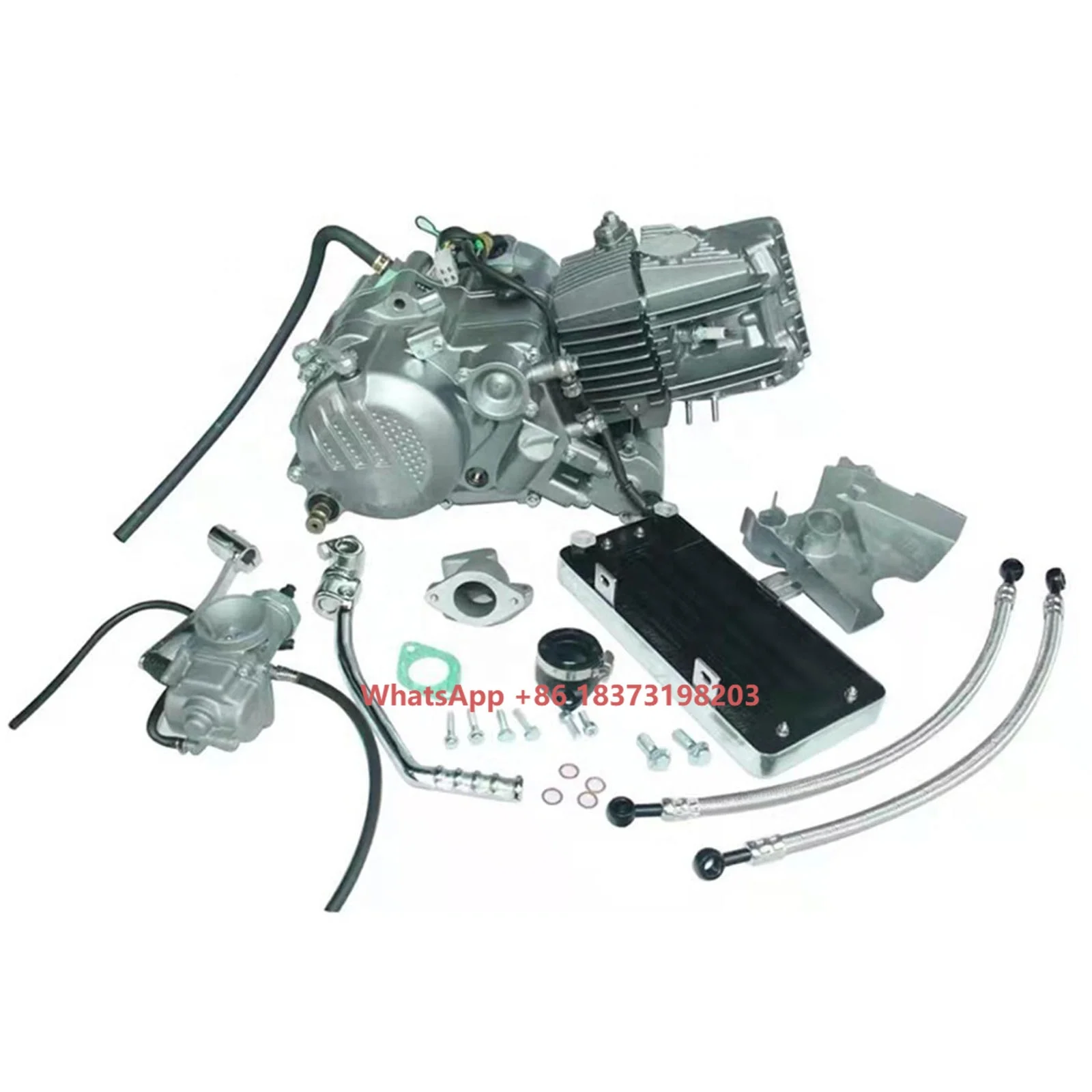 

CQJB 4 Stroke Engine Parts Motorcycle Engine Assembly 190CC Horizontal Zs190 Engine