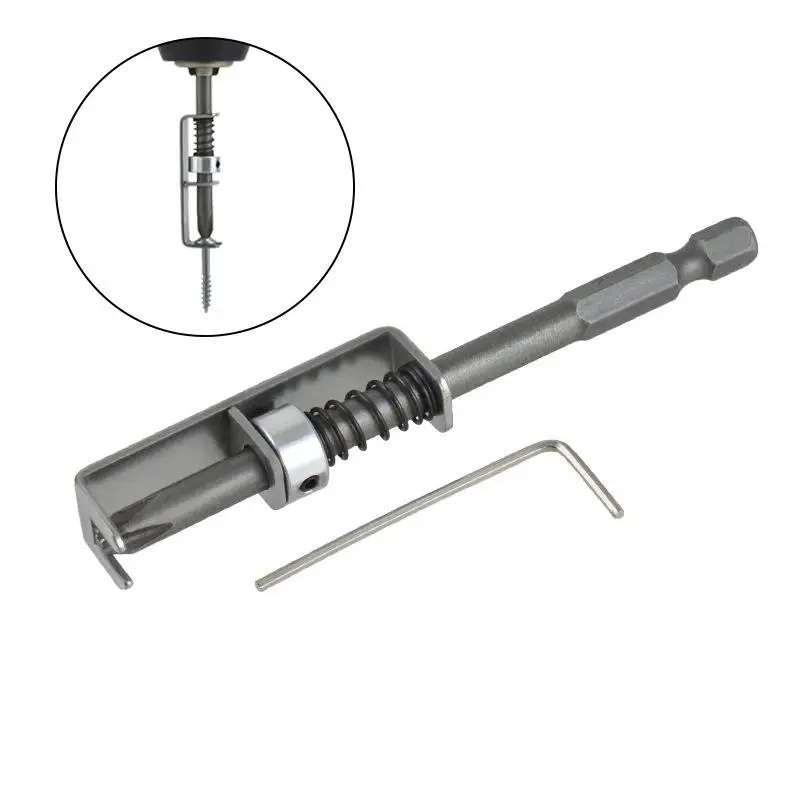 (.) 1PC Spring-Loaded Screw Holder Bit Wear Resist Anti-Drop Screwdriver Bit Universal Screw RetainingFor Electricians Mechanics
