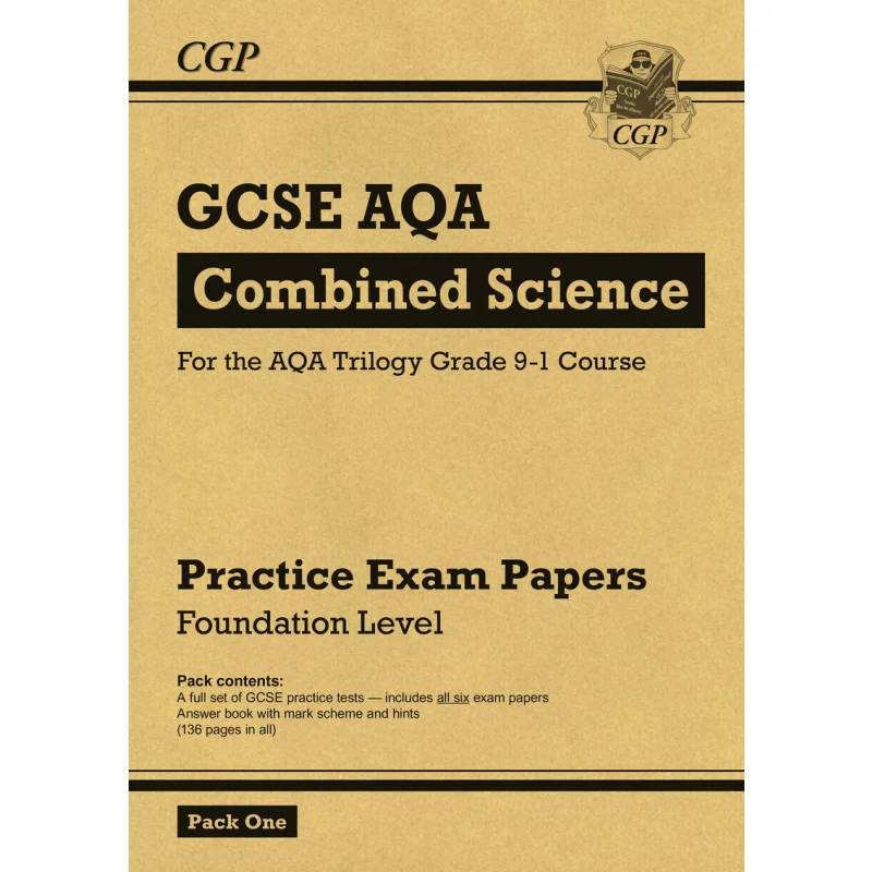 

GCSE Комбинированная научная учебная бумага AQA Foundation Pack 1 книга CGP Координационная группа Публикации 9781782948292 Книга