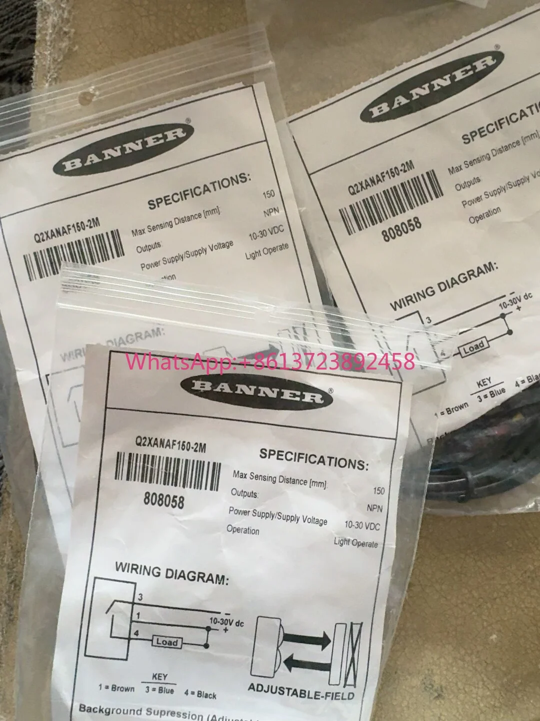 

Banner Q2XANAF150-2M, item number 808058