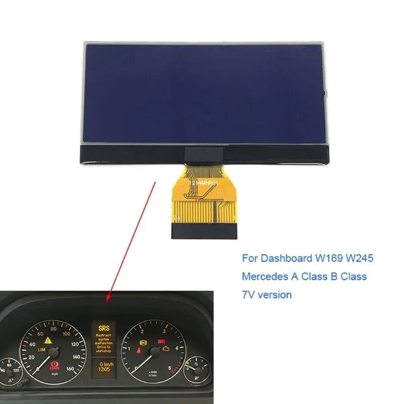 1pc X LCD Display For Mercedes A ∕ B Class  W169 W245 dashboards display 7 volt version Dashboard Cluster Instrument ﻿