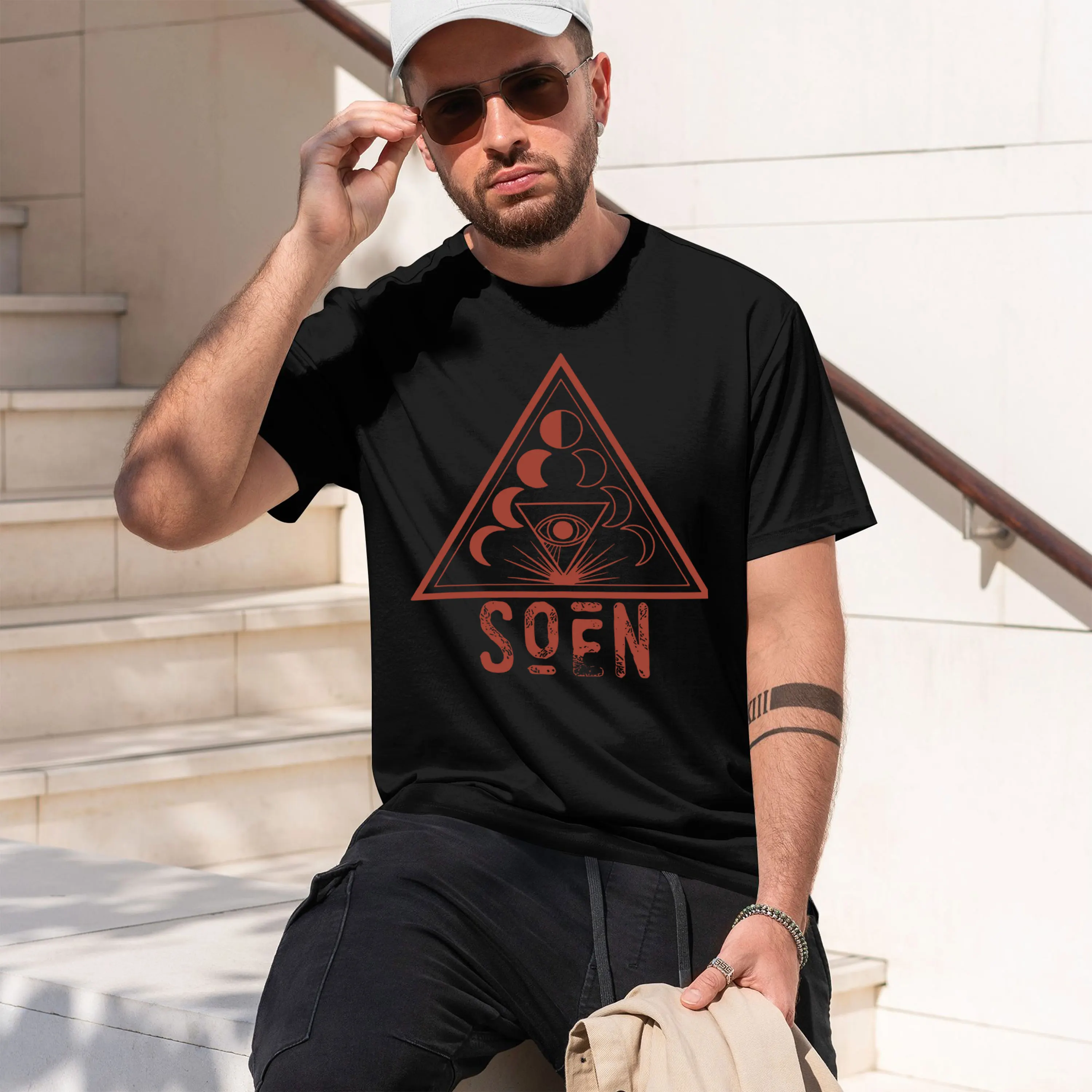 Seo Due srl Lavorazione Acciaio Trapani 2026 Nuevo Modelo Camiseta de manga corta con cuello redondo para hombre, estilo clásico informal, varios colores y tallas
