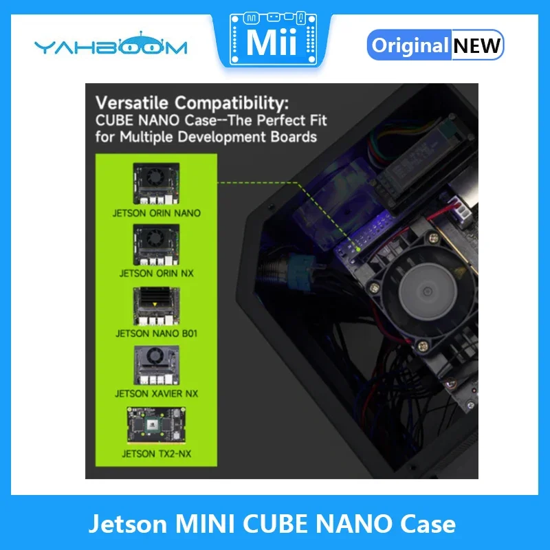 Imagem -04 - Jetson Mini Cube Case Chassi de Liga de Alumínio Suporte Nano Orin nx po nx po nx Orin nx Tx2 nx