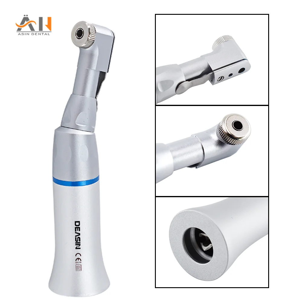 

EX-203 Dental Low Speed Handpiece Push Button Contra Angle 2/4 Holes Air Motor 22000-27000 RPM Latch Chuck