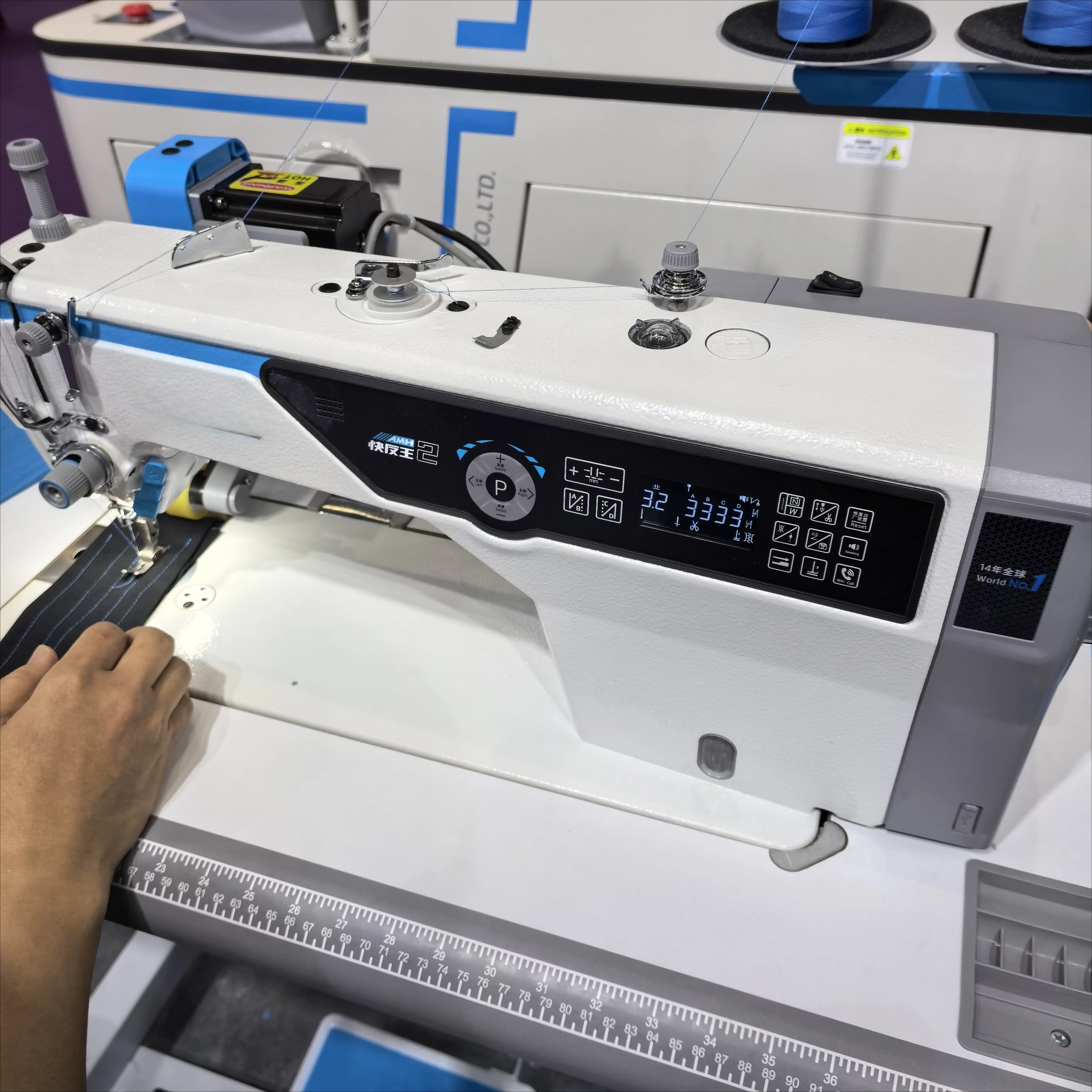 Intelligent Computer Sewing Machine Industrial Flat Machine Dual Core AI Chip Fabric Adaptive Sewing Machine