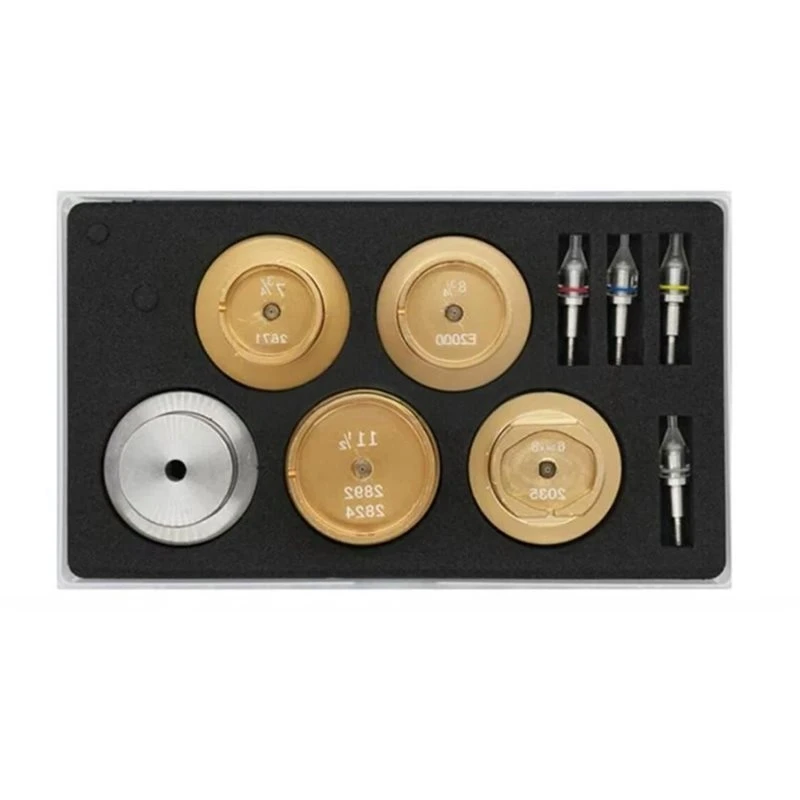 Acrylic Watch Hand Press Tool W/4 Hand Setting Tips Holding Base For Watch Movement Holder Repair Watch Hands Fitting Tool