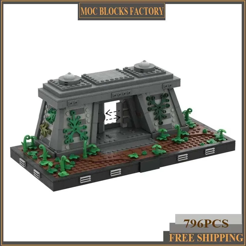 

Star Movie Moc Building Blocks Imperial Bunker Diorama Model Technology Bricks DIY Assembly Construction Toy Holiday Gift