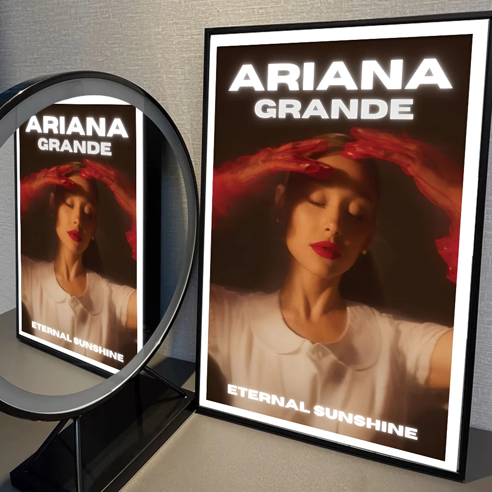 A-Ariana G-Grande Movie Sticky Posters Retro Kraft Paper Sticker DIY Room Bar Cafe Aesthetic Art Wall Painting