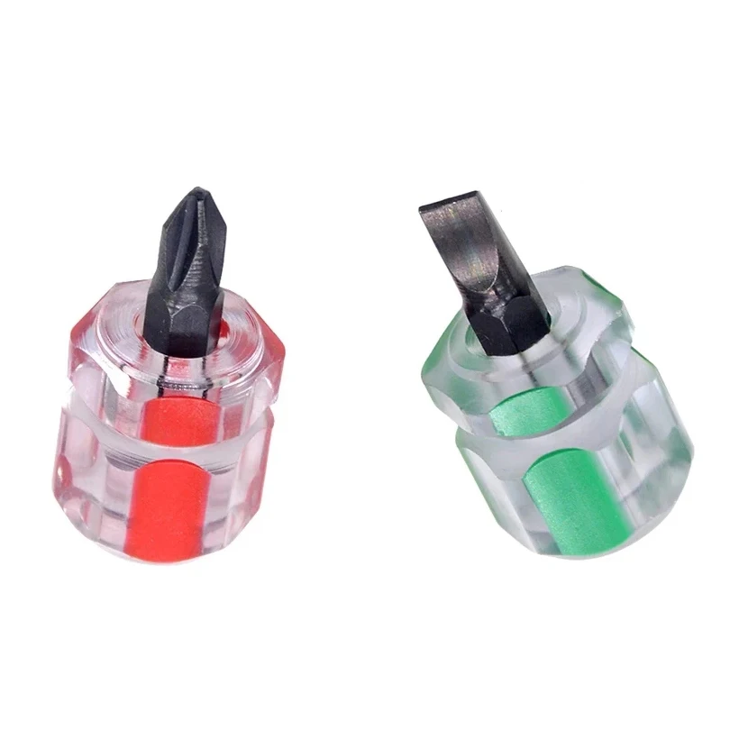 Mini Chave de Fenda Cabeça Cruz do Punho Curto Entalhado Estrela Micro Usado para a Manutenção do Automóvel Para-choque 2-piece