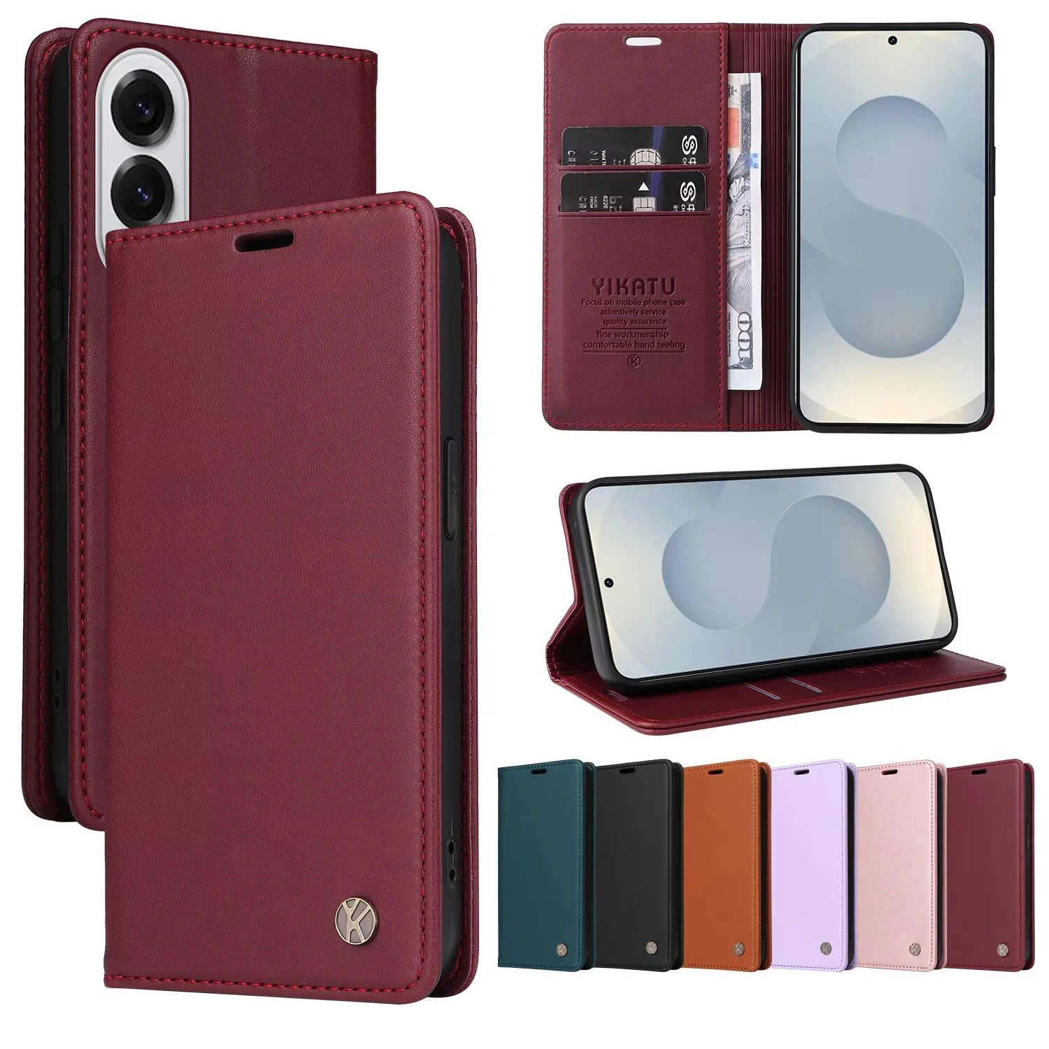 

Wallet Leather Case For Samsung Galaxy S10 Lite S9 Plus S8 S7 Edge Note 20 Ultra 10 5G 9 8 M80s M62 M55 M53 M52 M35 M33 M32 M23