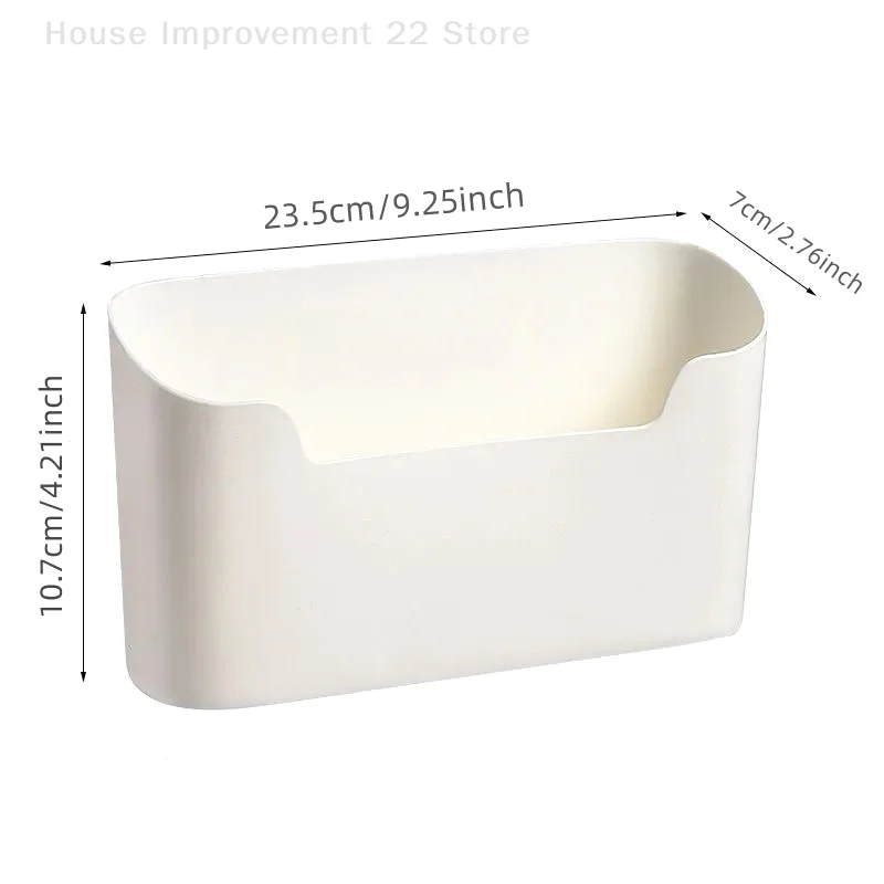 Kitchen Wall-mounted Adhesive Storage Rack Multifunctional Cabinet Door Storage Box Under Sink Drawer Shelf Bathroom Organizer