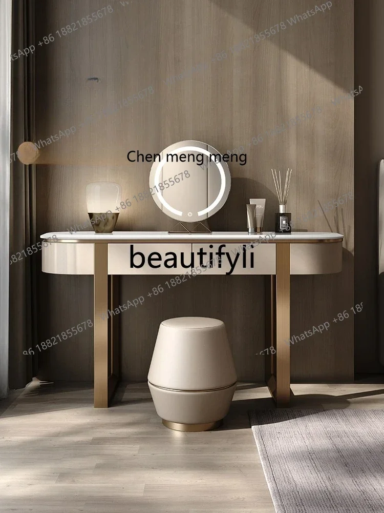 

Italian simple luxury jade spar dresser, bedroom makeup table, household small apartment dresser2936