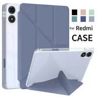 Para Redmi Pad Pro funda de 12,1 pulgadas 2024 funda con soporte abatible triple para Redmi Pad Pro Poco Pad 12 1 2024 con cubierta de suspensión automática
