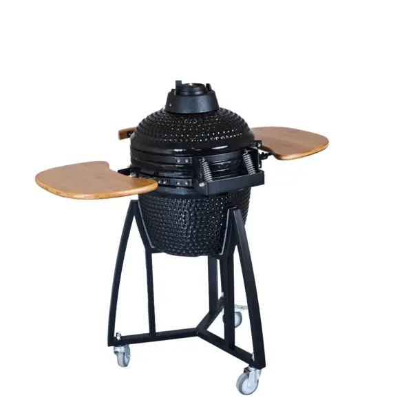 AUPLEX 16-Inch Kamado Grill Portable Outdoor Kitchen Egg BBQ OEM Komodo Smoker Smokeless Iron Metal Rotisserie Indoor Cooking