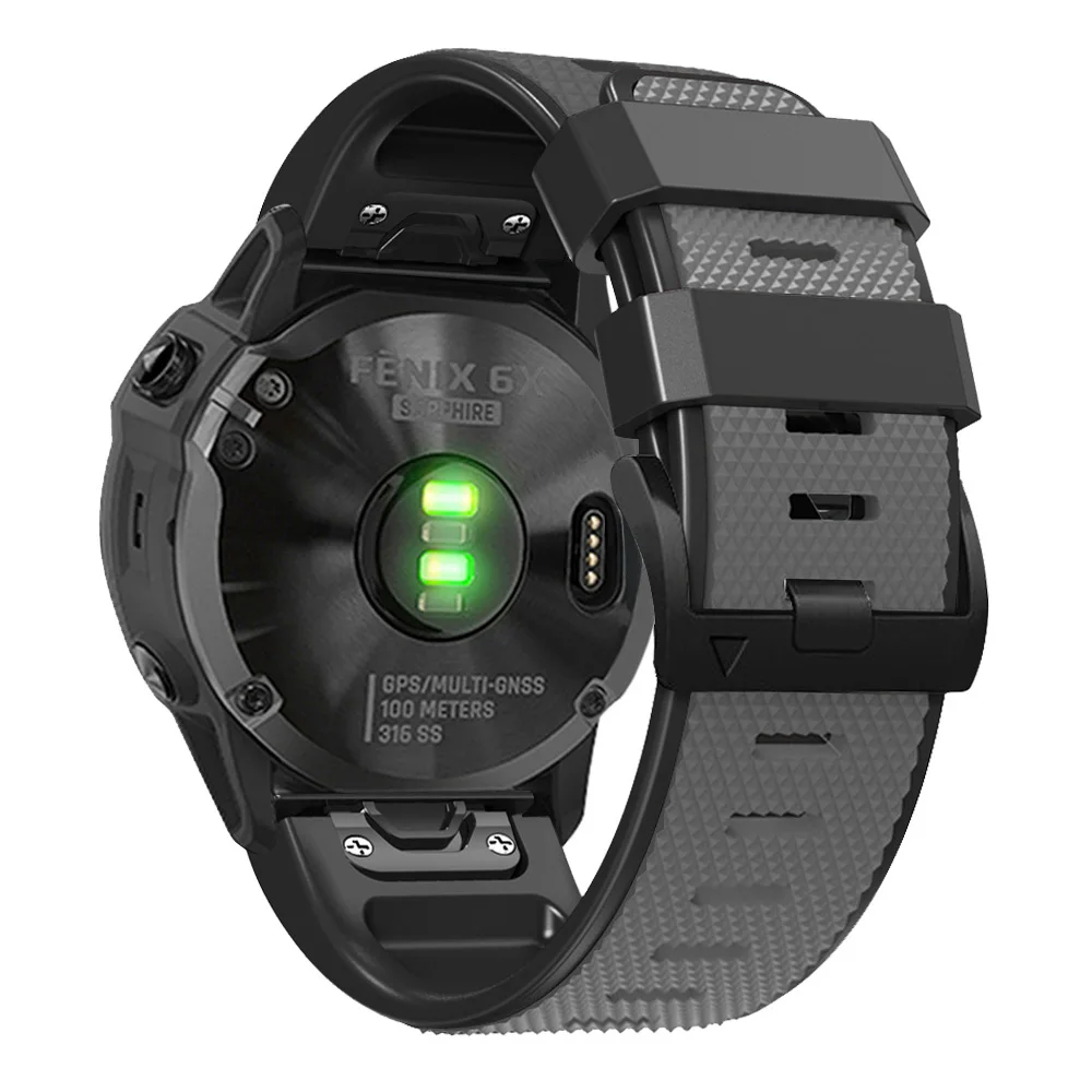 22mm 26mm Quickfit Watch Strap For Garmin Instinct 3 45mm 50mm Instinct2x Fenix E 8 47mm 51mm Silicone Wristband Bracelet Correa