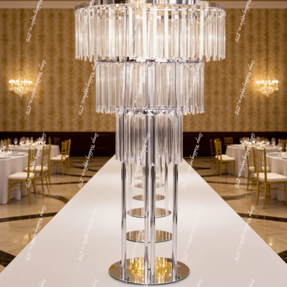 

10pcs)tall 100cm f30 gold/sliver Metal Flowers Vase Stand Party Wedding Decoration Table Centerpieces acrylic Pedestal Stand