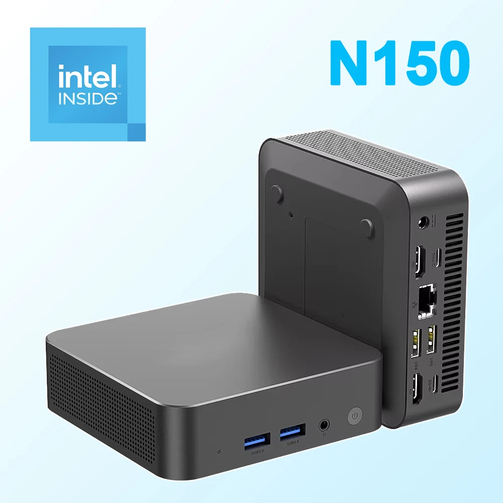 Mini PC N150 Core i3 6100U 16GB/32GB RAM 1TB/2TB SSD Draagbare computer Windows 11 WIFI6 BT5.2 4K HD kantoor pc Gamer