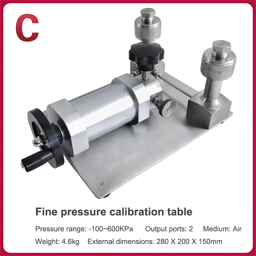 

Laboratory Hand-held Micro-pressure Pressure Pump Precision Pressure Source Calibrator Air Pressure Calibrator Gauge Calibration