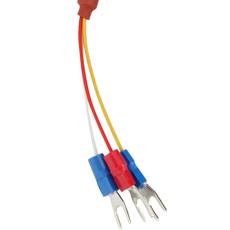 PT100 RTD Temperature Sensor 6Mmx80mm Class B 2M Silicone Gel Coated Wire Platinum Resistance Pt 100 Stainless Steel