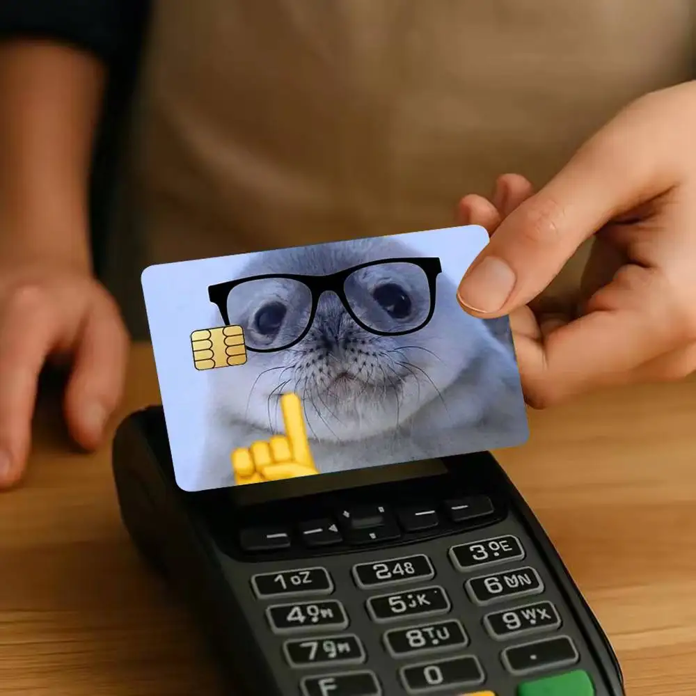 Seal Sea Cute Sticker Film Tape Skin for Credit Card Debit Card Waterproof Stickers