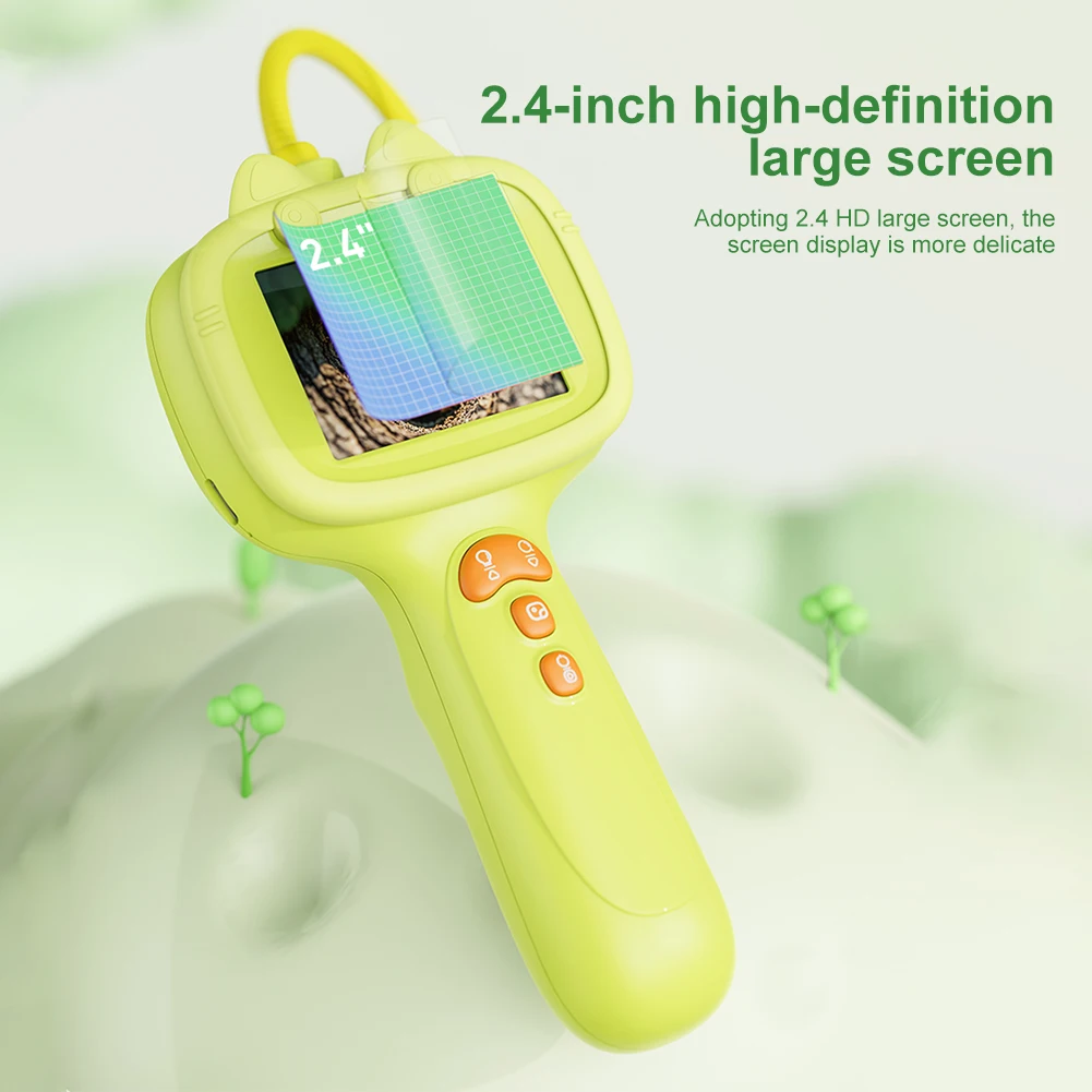 Borescope Snake Camera 2.4 Inch Screen Nature Exploration Inspection Camera 2MP Science Gifts for Camping Nature Exploration