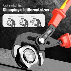 LAOA high-voltage insulated water pump pliers 1000V tool with large opening, labor-saving, durable and safe