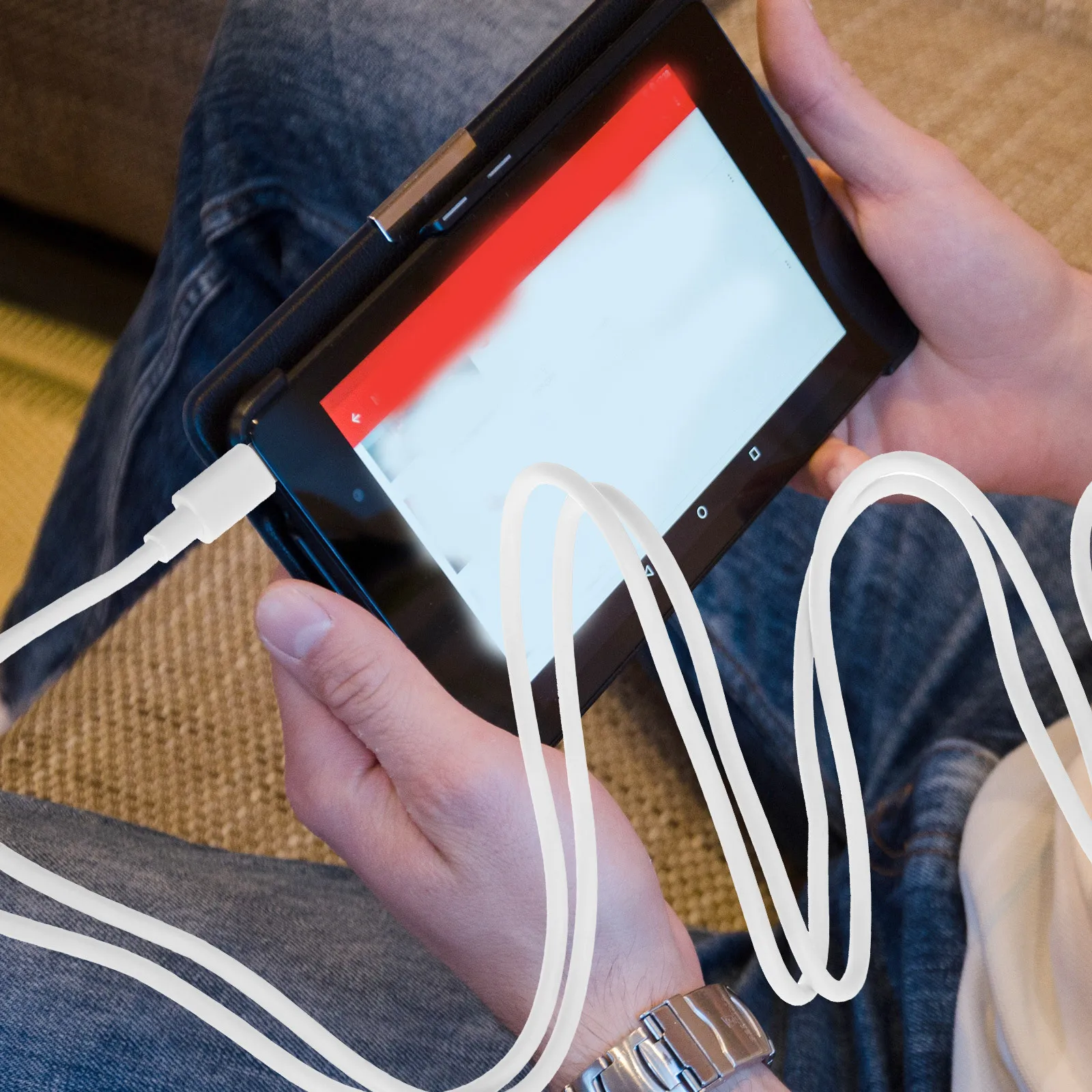 

USB Type-C Cable 1.5m Fast Charging Cable 5a Durable PVC Copper Flexible USB to Type-C Data Phone Accessory