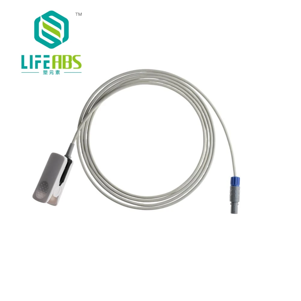 

Зажим для пальцев для взрослых, зажим для ушей, силиконовый длинный кабель, многоразовый отдельный датчик Spo2 для C *hoicemed MD6000, 6-контактный монитор пациента