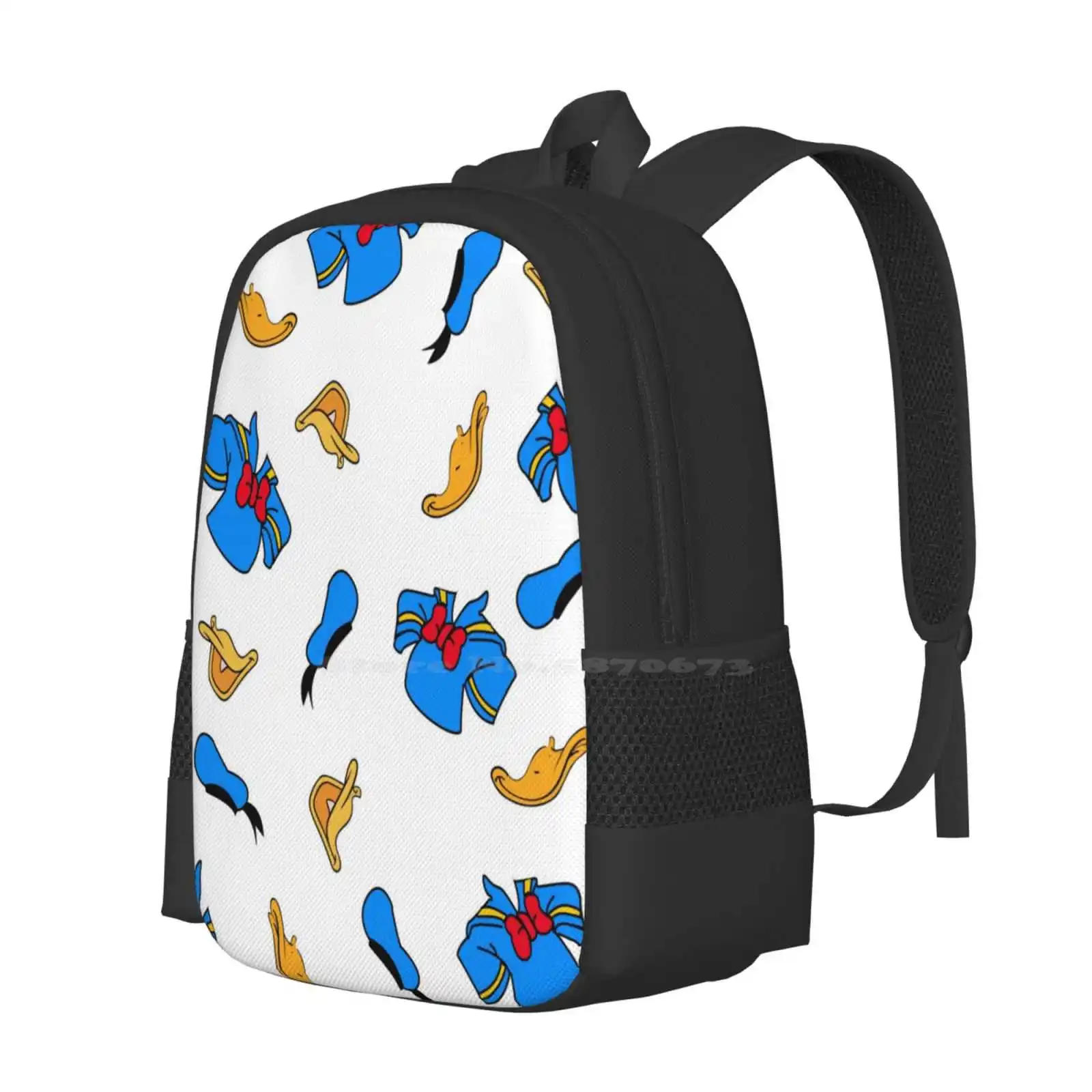 Hat , Beak , Shirt School Bag Big Capacity Backpack Laptop Collage New Work Rbgs Reginineboo Inspired Beak Hat Blue