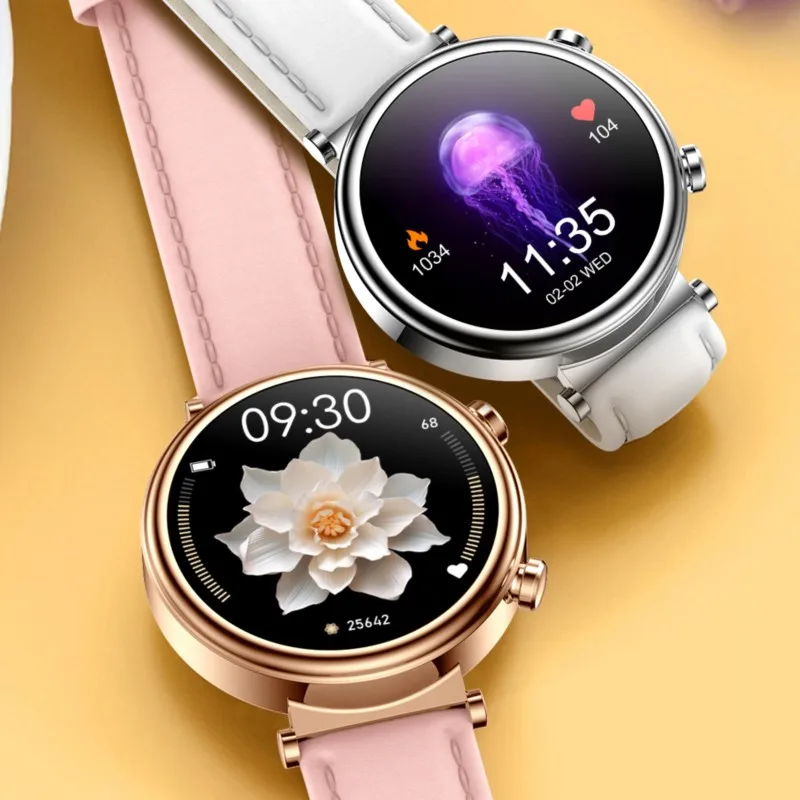 NAMOFOTO New Women Smartwatch Fashion Wrist Clock Multiple UI Bluetooth SOS Call Wristwatch DIY Dials Sports Fitness Smart Watch