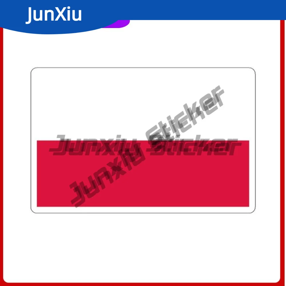 

Poland Flag Europe Polish Travel Stickers Waterproof Decal Styling Suitcase Laptop Rv Camper Windows Windshield Custom Logo Deca