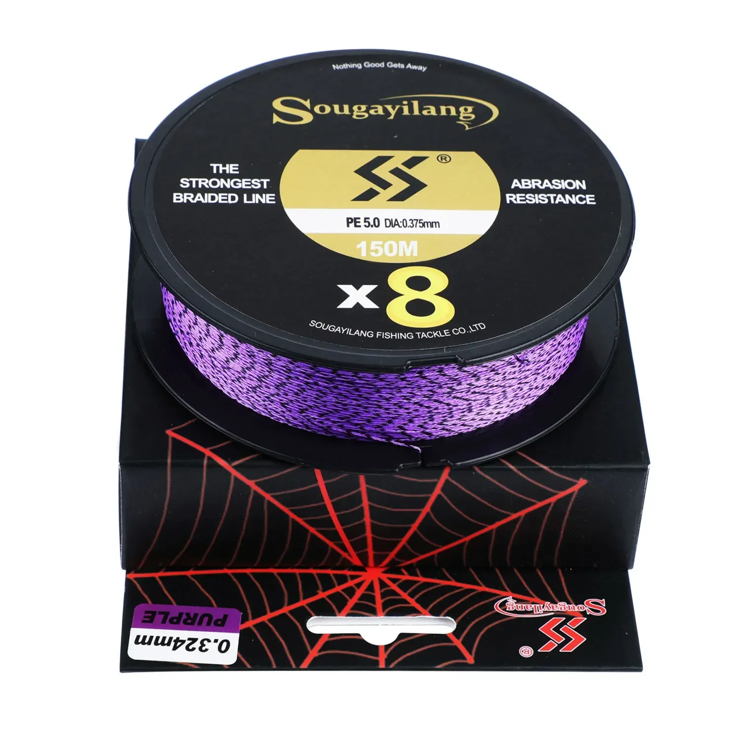 Sougayilang NEW X8 Braided Fishing Line 8 Stands 550M Invisible Fsihing Lines 17-97LB Speckle Line Multifilament Spotted Line