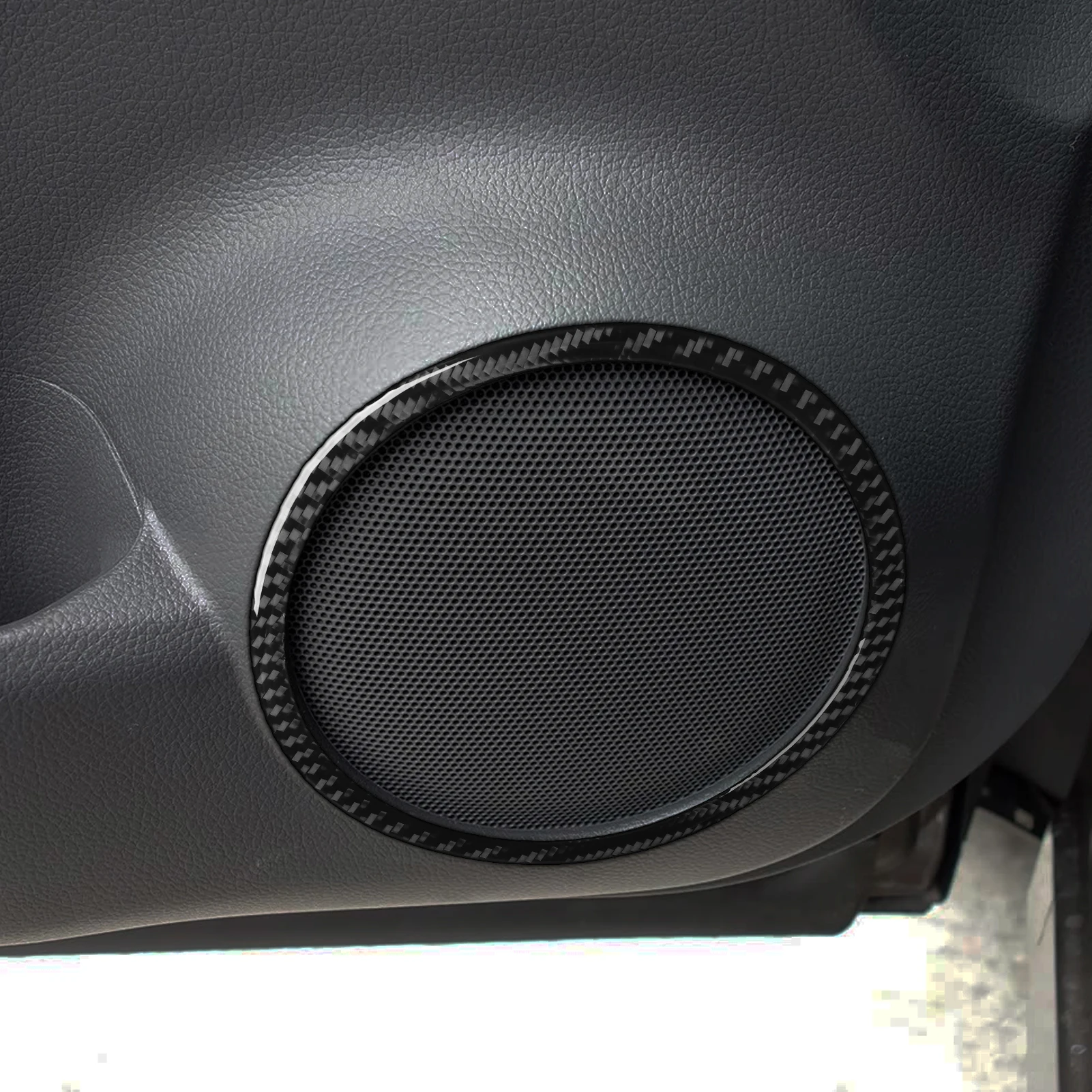 For Nissan Qashqai J11 2017-2021 Carbon Fiber Door Speaker Audio Horn Frame Panel Trim Cover Car Accessories Decoration Sticker view 2
