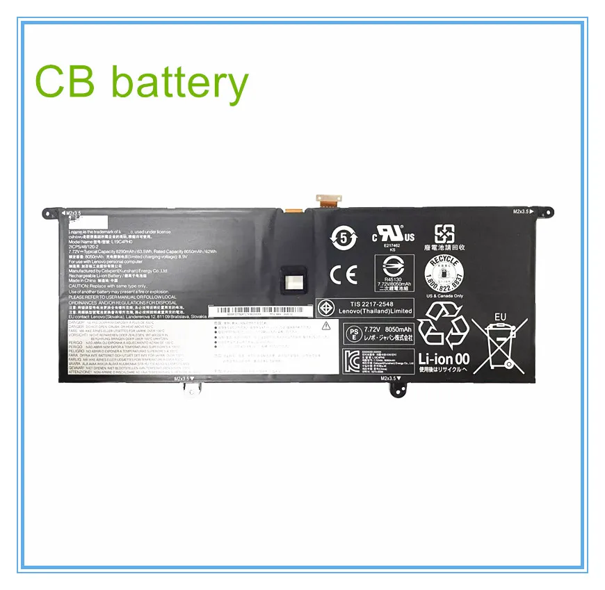 Laptop Battery L19C4PH0/L19M4PH0 7.72V 63.5Wh SB10Y75087 5B10Y75090 For 9 14ITL5 Series Notebook