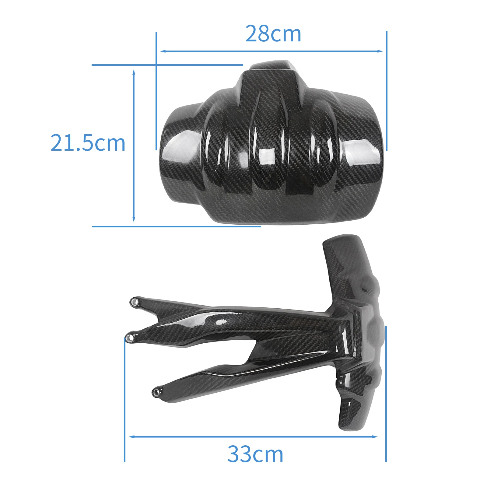 BMW R1250GS R1200GS LC ADV 2013-2022用 100%カーボンファイバー製 バイク用マッドガード リアフェンダー 泥除け タイヤハガー スプラッシュガード